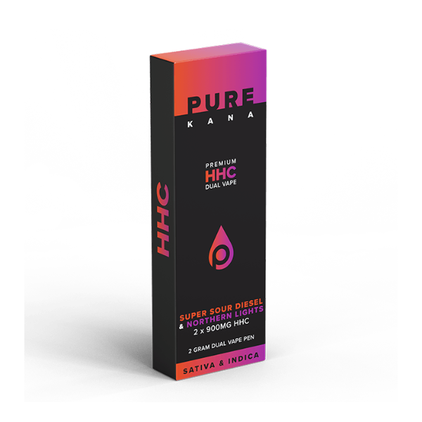 Pure Kana HHC Dual1800mg 2x 900mg Super Sour Diesel Vape