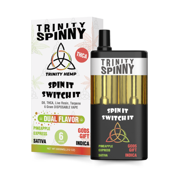 TRINITY SPINNY 6GM D8/THCA/Live Resin Dual Flavor